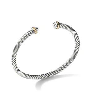NEW David Yurman Cable Classics Bracelet with 18K Yellow Gold